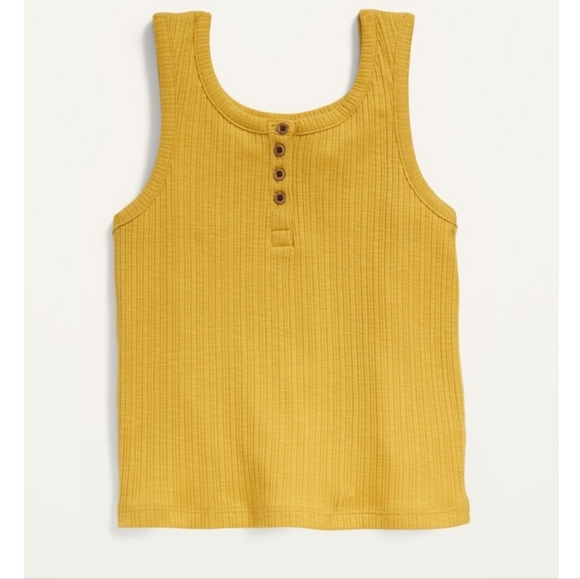 Old Navy Bundle of Cropped Rib-Knit Henley Tank Tops Size 14/16 (XL) - Picture 2 of 6